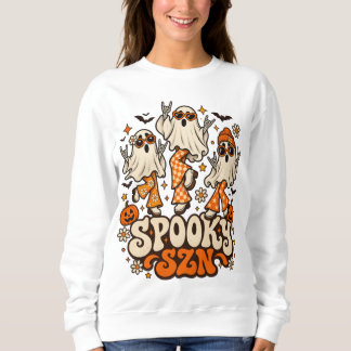 Retro läskiga SZN-spöken | Groovy 70-tals Hallowee T Shirt