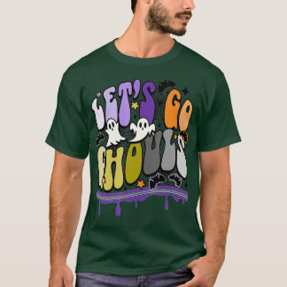 Retro Låt oss Go Ghouls Halloween Ghost outfit Cos T Shirt