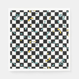 Retro Låt oss Party födelsedag Pappersservett