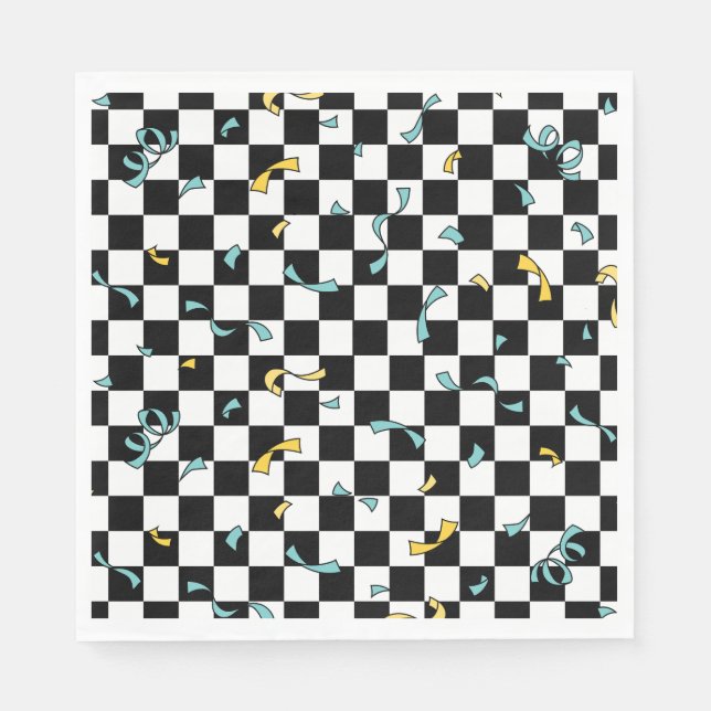 Retro Låt oss Party födelsedag Pappersservett (Framsidan)