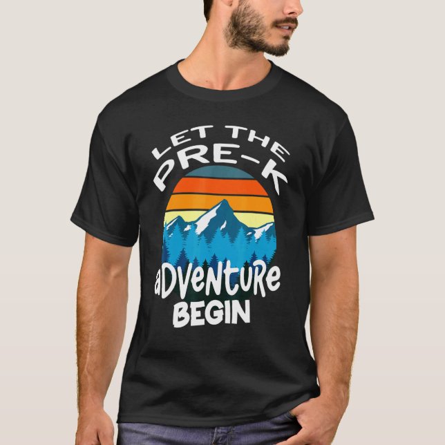 Retro låter förk-Äventyr påbörja lärarinnan t Shirt (Framsida)
