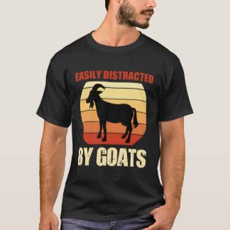 Retro lätt uppdelat efter getter Vintage Herd Goat T Shirt