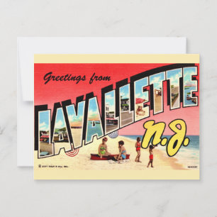 Retro Lavallette NJ Vykort