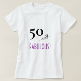 Retro lavendel 50 och SAGOLIKT! 50th Födelsedag T Shirt