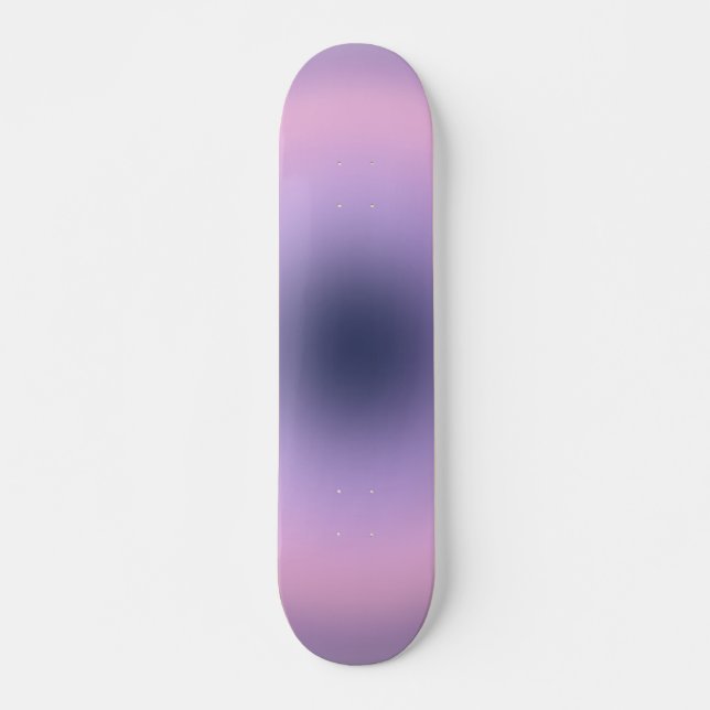Retro Lavender Lila-övertoning Mini Skateboard Bräda 18,5 Cm (Framsida)