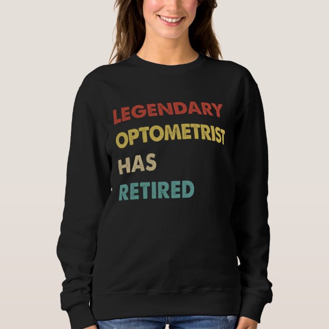 Retro Legendarisk Optiker Har Gått I Pension T Shirt (Framsida)