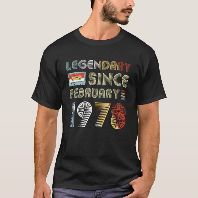 Retro legendariskt efter Februari 1978 den 41st T Shirt (Framsida)