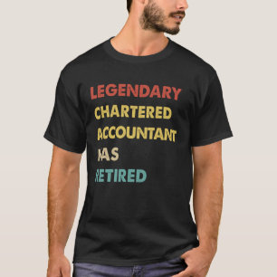 Retro Legendary Chartered Accountant har dragit si T Shirt