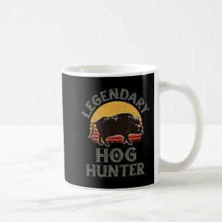 Retro Legendary Hog Hunter Vintage Gris Hog Boar H Kaffemugg