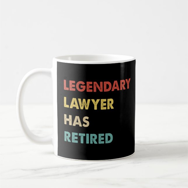 Retro Legendary Lawyer har återvänt Kaffemugg (Vänster)