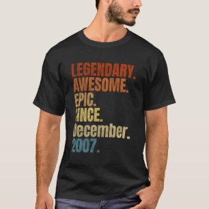 Retro Legendary sedan december 2007 T Shirt 12 Yea