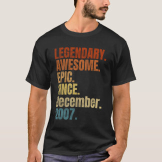 Retro Legendary sedan december 2007 T Shirt 12 Yea