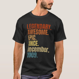 Retro Legendary sedan december 2009 T Shirt 10 Yea