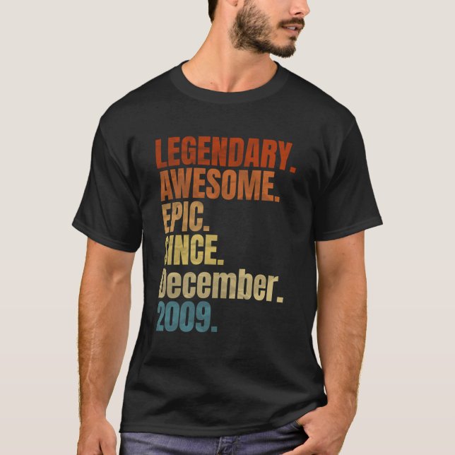 Retro Legendary sedan december 2009 T Shirt 10 Yea (Framsida)