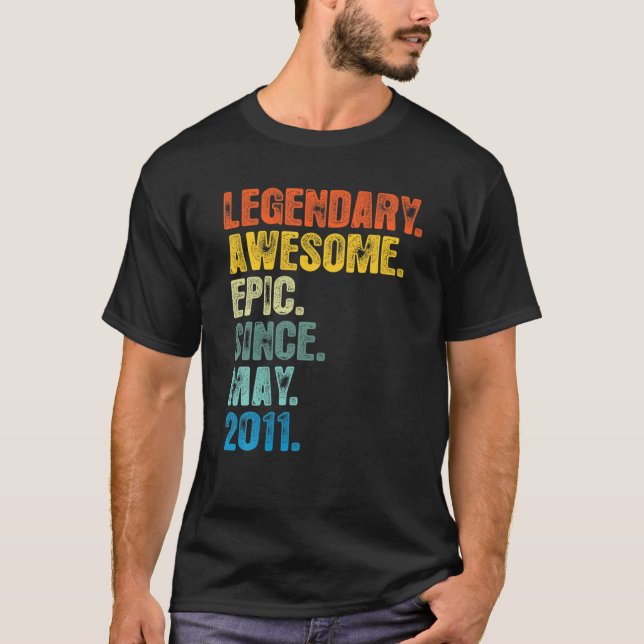 Retro Legendary sedan maj 2011 t 11 år Shirt (Framsida)