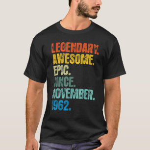 Retro Legendary sedan november 1962 60 år T Shirt
