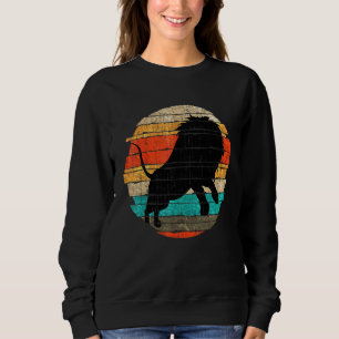 Retro Lejon Afrika Safari Zoo Djur Lejon T Shirt