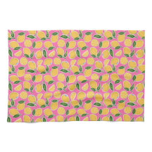 Retro Lemon-segment på Shock rosa