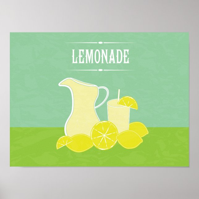 Retro Lemonade Poster (Framsidan)