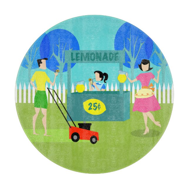 Retro Lemonade ställ, rund skärningspunkt (Framsidan)