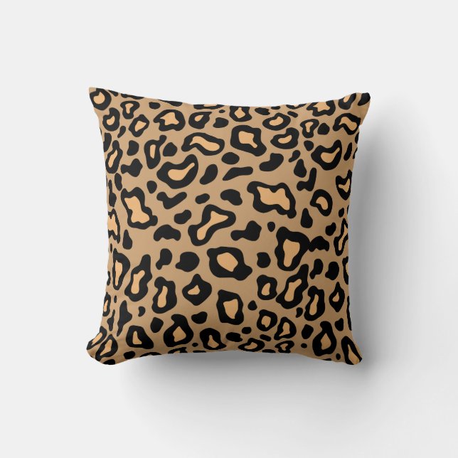 Retro Leopard Animal Print Dekorativ kudde Gift (Framsida)