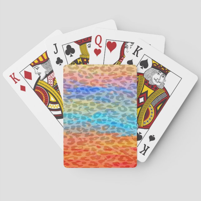 Retro Leopard Print Skin 2 Casinokort (Baksidan)