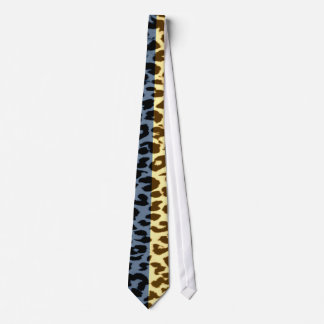 Retro leopardpäls abstrakt textur slips