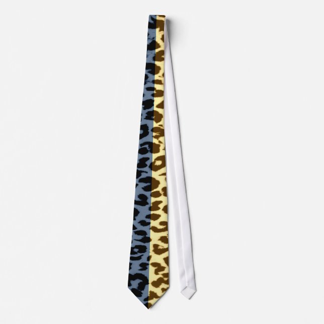 Retro leopardpäls abstrakt textur slips (Framsida)