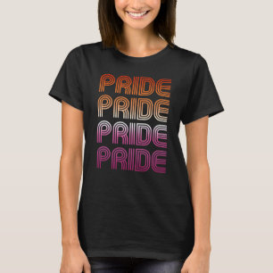 Retro Lesbisk Pride T-Shirt
