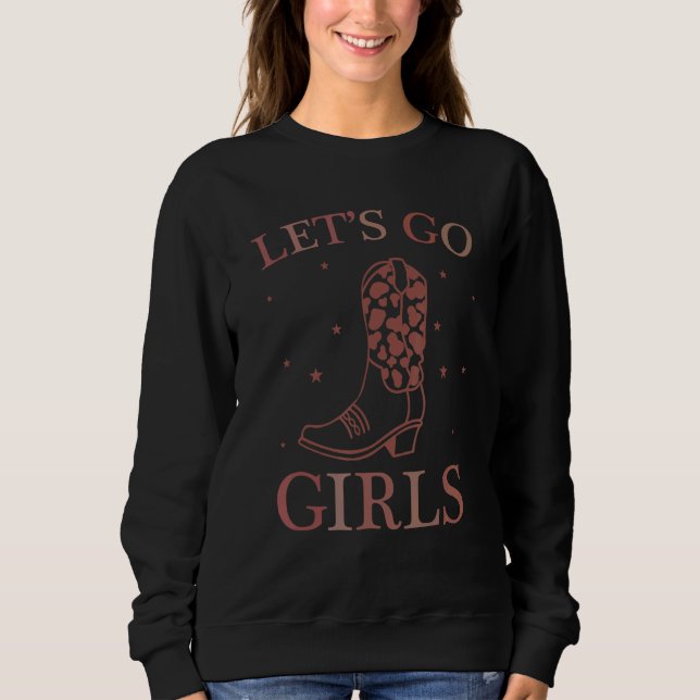 Retro Let's Go Girls Bachelorette Bridal Party Gir T Shirt (Framsida)