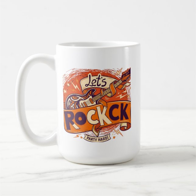Retro Let's Rock Kaffemugg (Vänster)