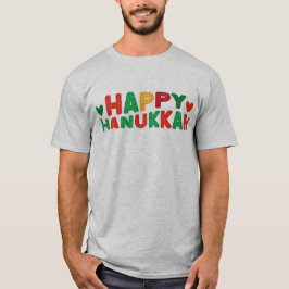 Retro lettering av Lycklig Hanukkah T Shirt