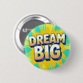 Retro lettering dream big text knapp