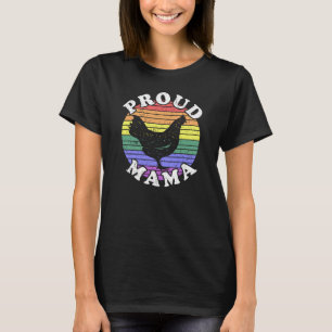 Retro LGBT Proud Chicken Mamma T Shirt