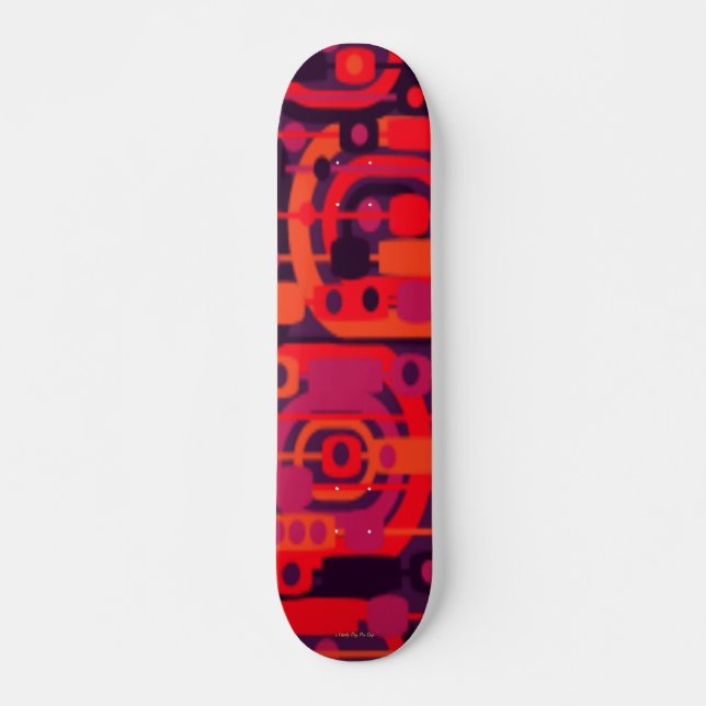 RETRO LIBERTY HUND PRO SKATEBOARD - TOP DECKS - RO BRÄDA 20 CM (Framsida)