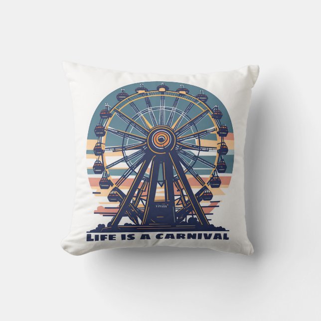 Retro Life är en karnival Kudde (Framsida)