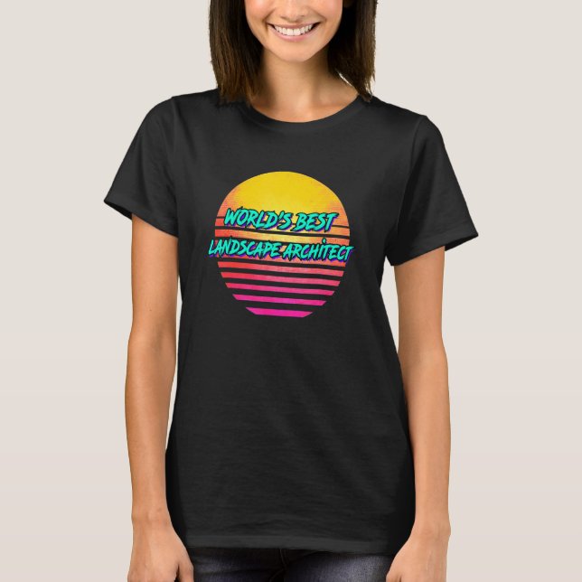 Retro liggande arkitektur t shirt (Framsida)
