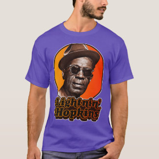 Retro Lightnin Hopkins Tribute T Shirt