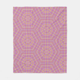 Retro Lila och Tan Play Fleecefilt