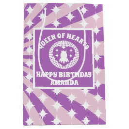Retro Lila Queen of Hearts Födelsedagsfest