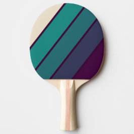 Retro Lila Regnbåge Fetstil Pingisracket