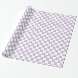 Retro lila rutigt presentpapper