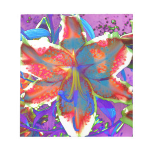 Retro Lily Anteckningsblock