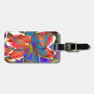 Retro Lily Bagagebricka