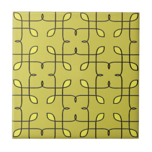 Retro Lime Green Ceramic Tile. Kakelplatta