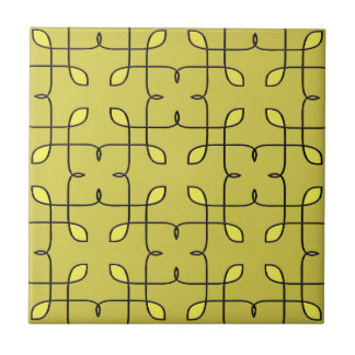 Retro Lime Green Ceramic Tile. Kakelplatta