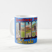 Retro Lincoln Nebraska Välkomstmugg
