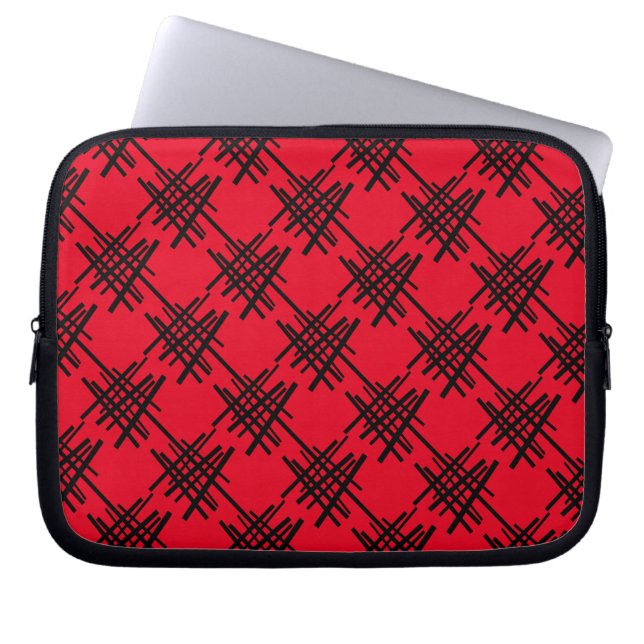 Retro linjer laptop fodral (Framsidan)