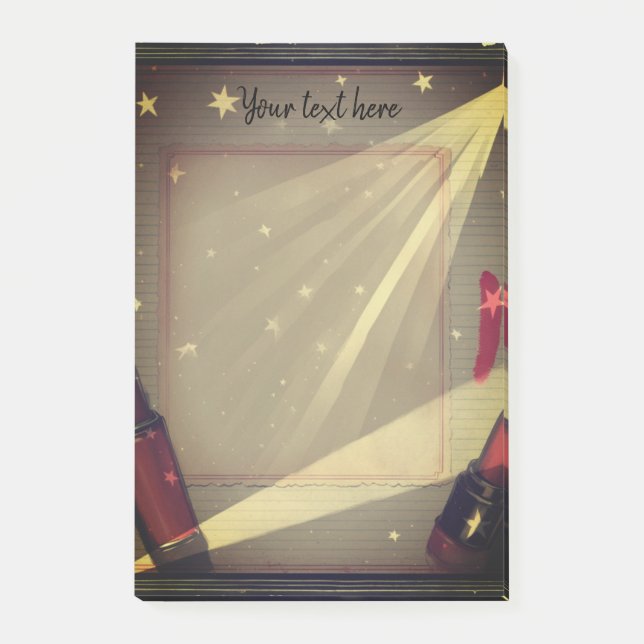 Retro Lipstick Post-it Block (Framsida)