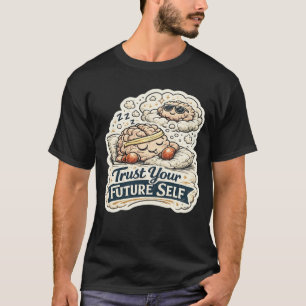 Retro Lita Din Framtida Själv Skelett Grafisk Herr T Shirt